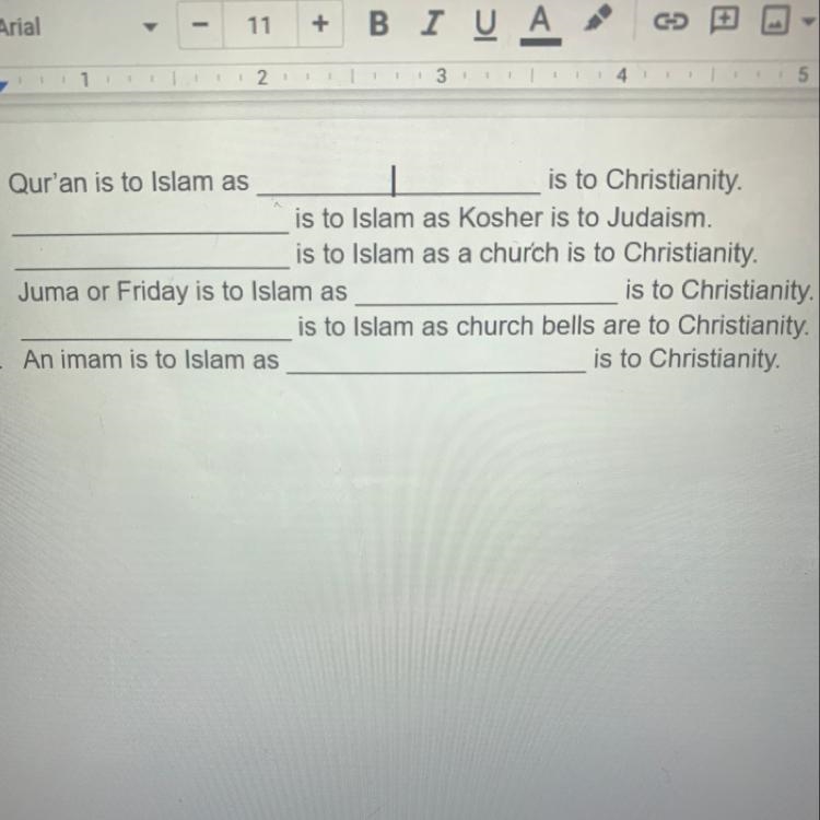 Help please I don't get these (Muslim study-example-1