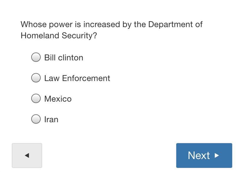 Whose power is increased by the department of homeland security ?-example-1