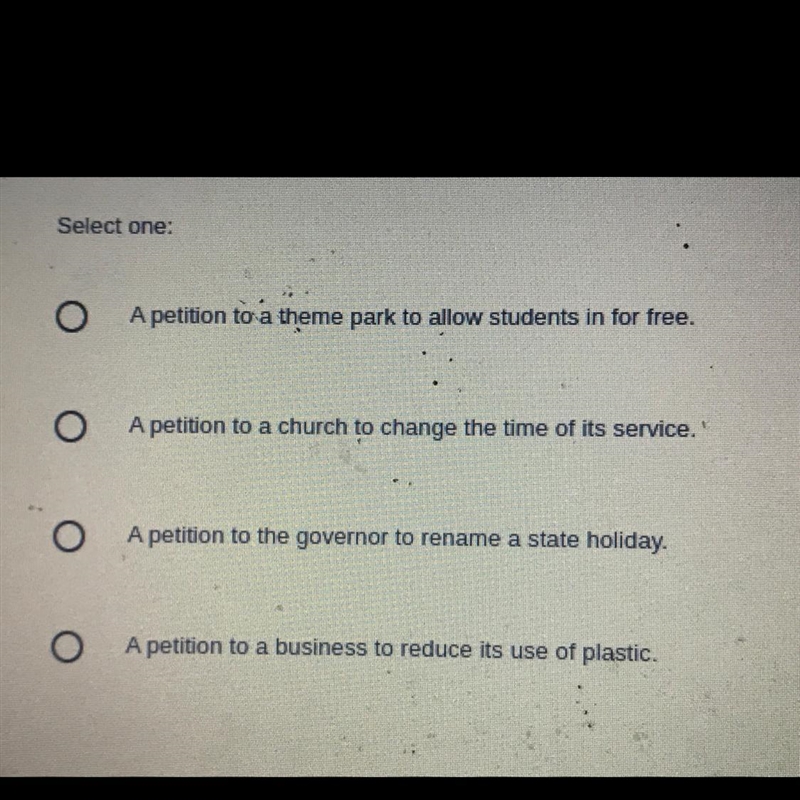 Please help me The right to petition is guaranteed by the First Amendment to the Constitution-example-1