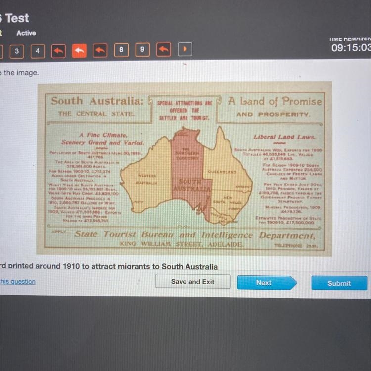 Based on the image, what was the greatest effect of migration on South Australia in-example-1