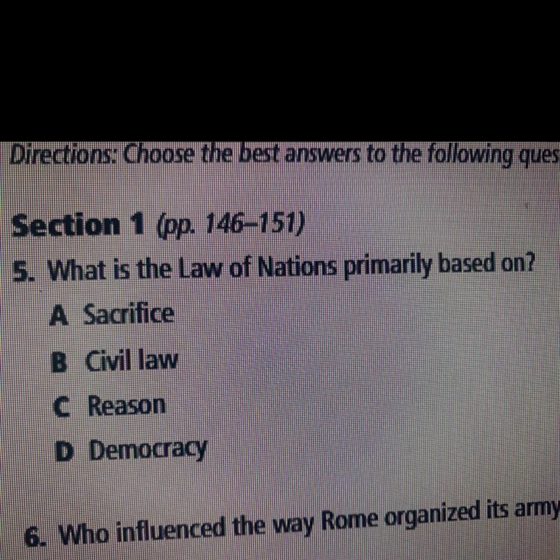 What is the answer to number 5 section 1?-example-1