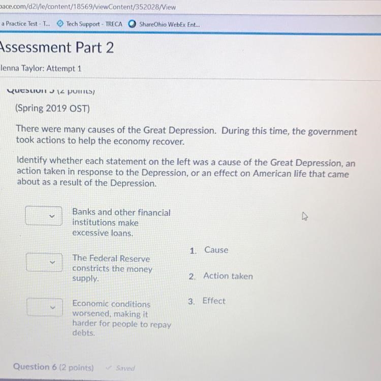 There were many causes of the Great Depression. During this time, the government took-example-1