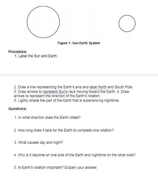 1. In what direction does the Earth rotate?-example-1