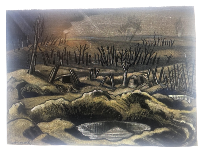 Does anyone know what the “The Field of Passchendaele” by Paul Nash depicts? Please-example-1