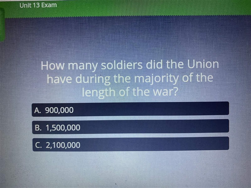 How many soldiers did the union have during the majority of the length of the war-example-1