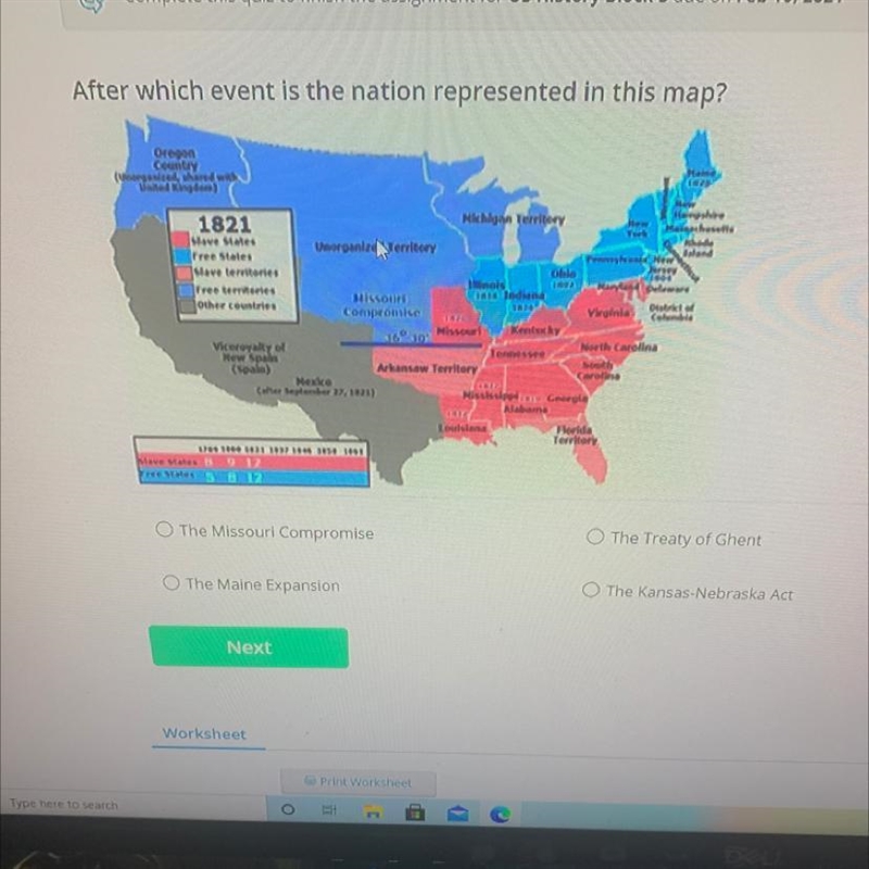 After which event is the nation represented in this map?-example-1