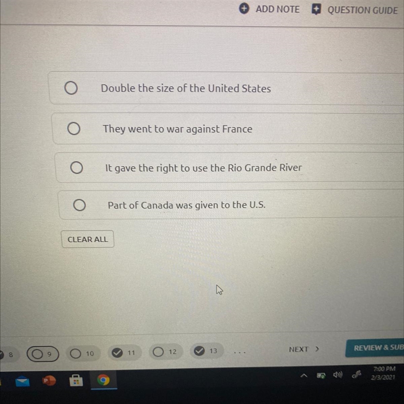 When Thomas Jefferson bought the Louisiana Purchase it --example-1