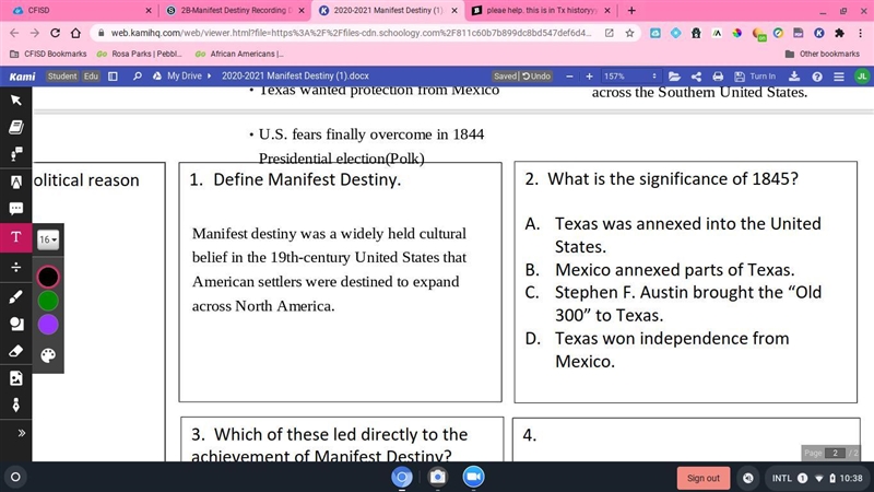 Can yall please help with number 2? its Tx historyyy-example-1