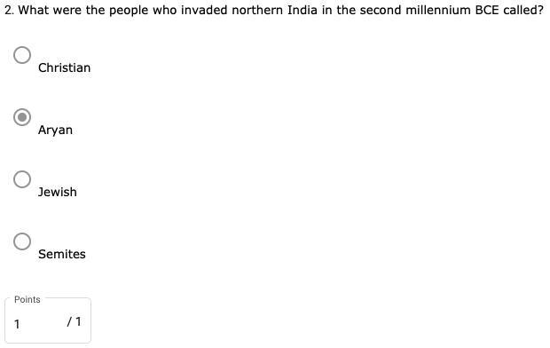 What were the people who invaded northern India in the second millennium BCE called-example-1