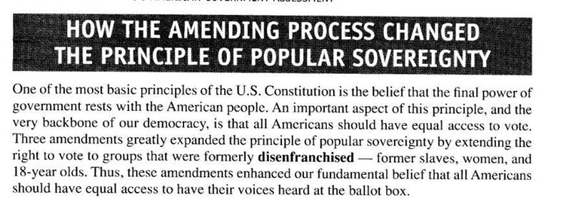 How did amendments change the principle of popular sovereignty?-example-1