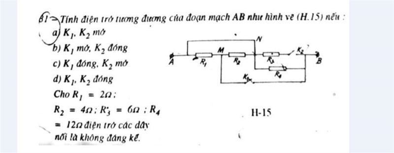 Tính điện trở tương đương của đoạn mạch AB-example-1