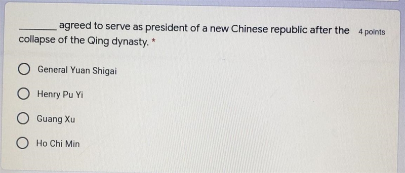 Who agreed to serve as president of a new Chinese republic after the collapse of the-example-1