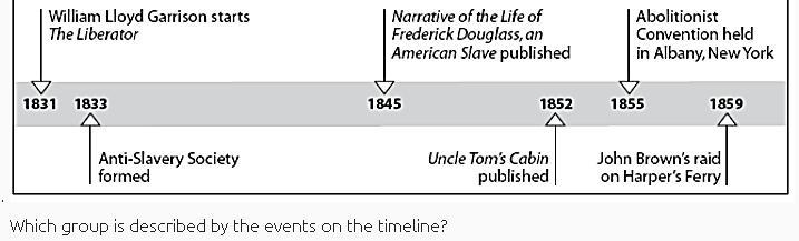 I need the answer relatively quickly! A. Temperance movement B. Abolitionist movement-example-1