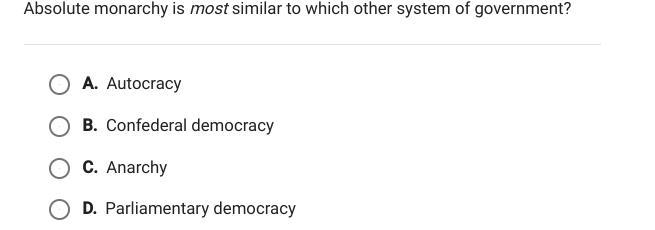 Which one is it i thought it was Dictatorship but its not there-example-1