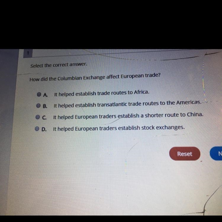 How did the Columbian Exchange affect European trade?-example-1