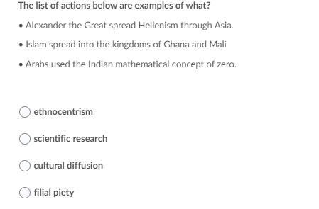 The list of actions bellow are examples of what-example-1