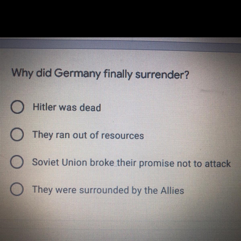 Why did germany finally surrender?-example-1