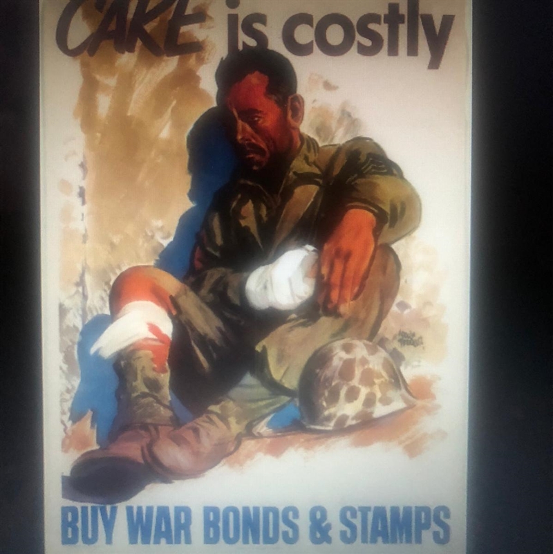 How does this picture attack the emotions and bring people over to buy war bonds?-example-1