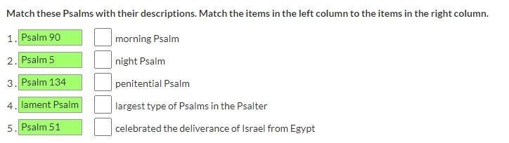 Bible question! please help! its a matching question-example-1