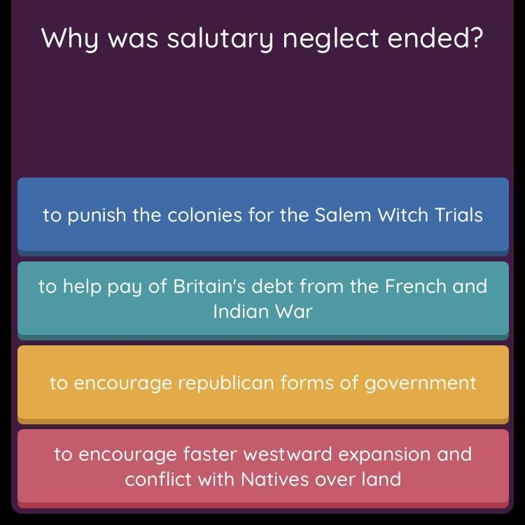 Why was salutary neglect ended-example-1