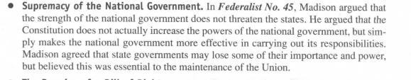 What did Federalist 45 Argue?-example-1