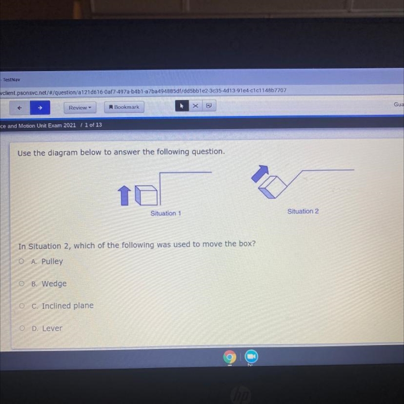 Use the diagram below to answer the following question. Situation 1 In Situation 2, which-example-1