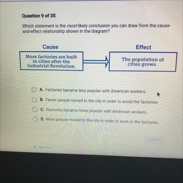 Questlon 9 of 35 Which statement is the most likely conclusion you can draw from the-example-1