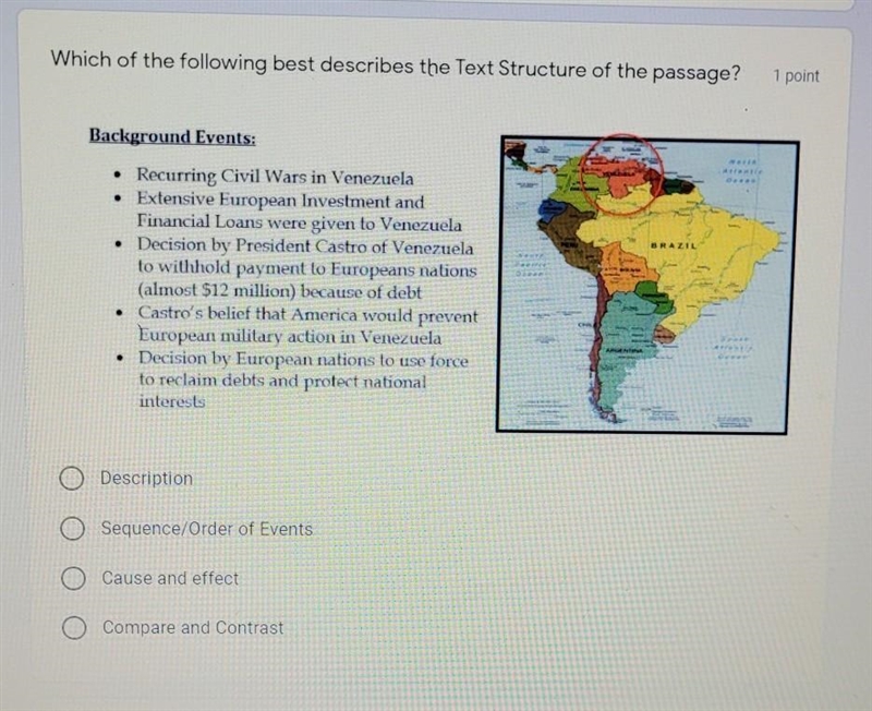 What is the text structure of the passage?​-example-1