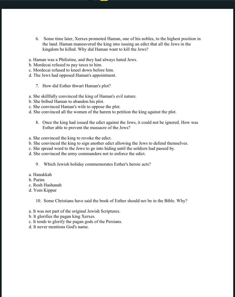 Solve information on eshter from the Bible-example-1