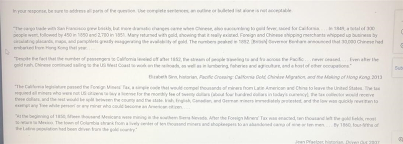 Using the excerpts, answer (a), (b), and (c). (a) briefly describe ONE major difference-example-1