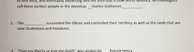 Who succeeded the Olmec and controlled their territory as well as the lands that are-example-1