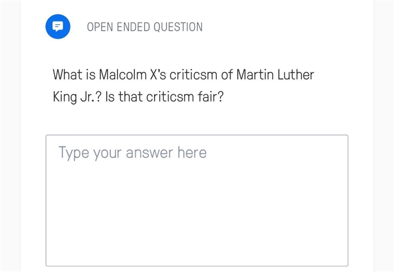 What is Malcolm X’s ……-example-1