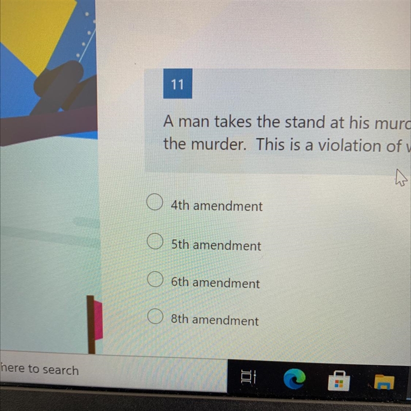 A man takes the stand at his murder trial and is forced to testify about the night-example-1