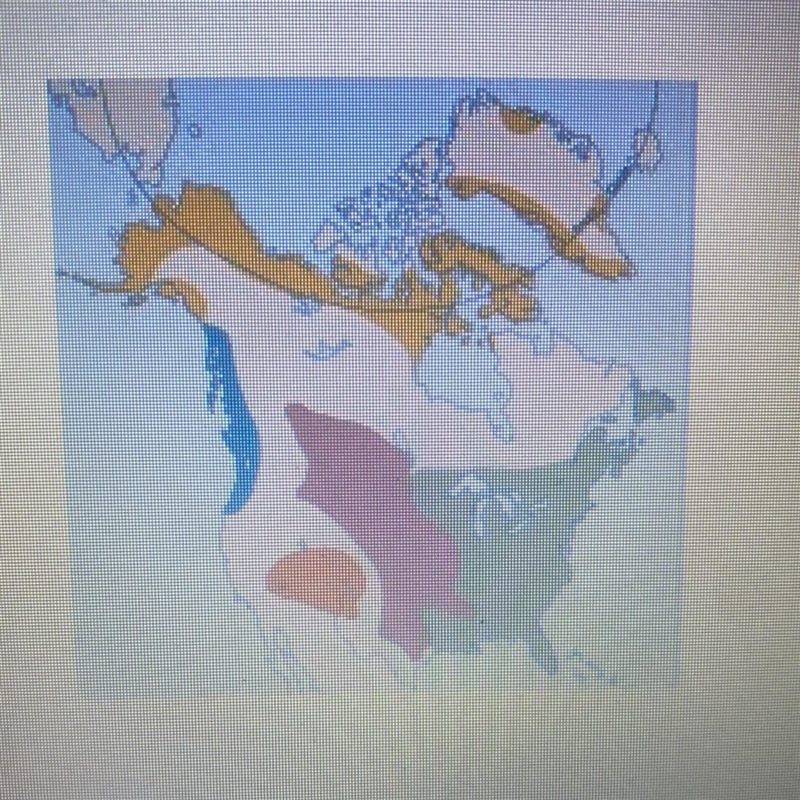 Using the map below, please identify the region where the Mound Builders lived? A-example-1