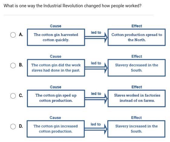 What is one way the industrial revolution changed how people worked?-example-1