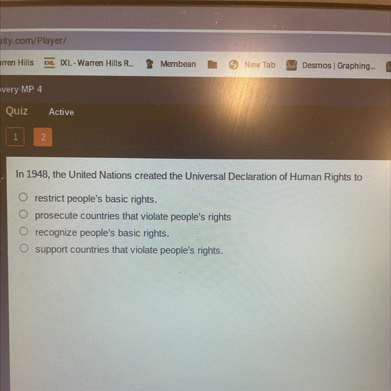 In 1948, the United Nations created the Universal Declaration of Human Rights to-example-1