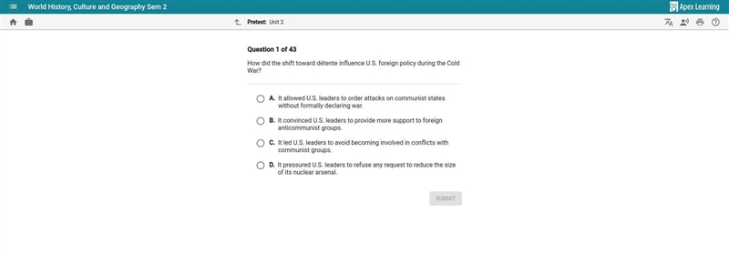 How did the shift toward détente influence U.S. foreign policy during the Cold War-example-1