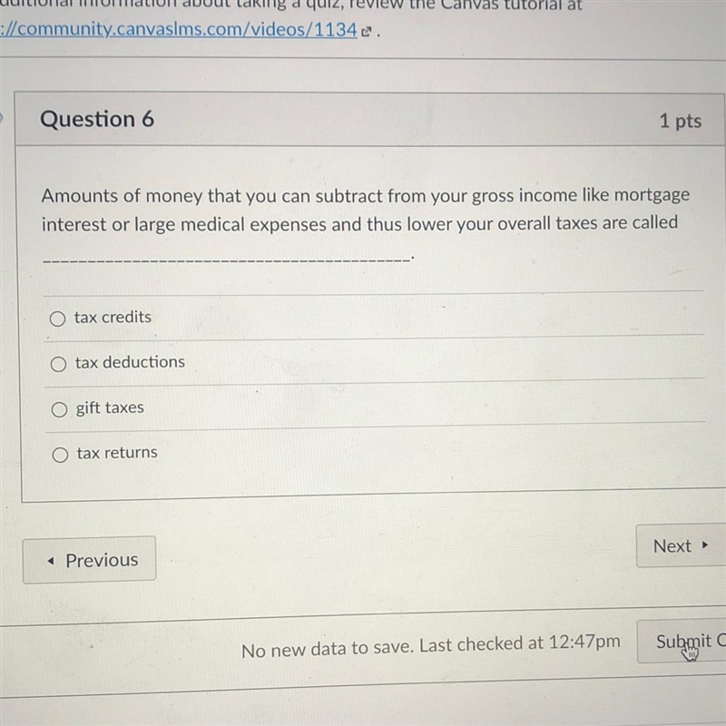 Amounts of money that you can subtract from your gross income like mortgage interest-example-1