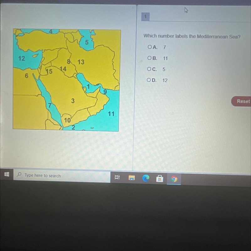 What number is labeled the Mediterranean Sea￼? (This is the closest I can get I’m-example-1