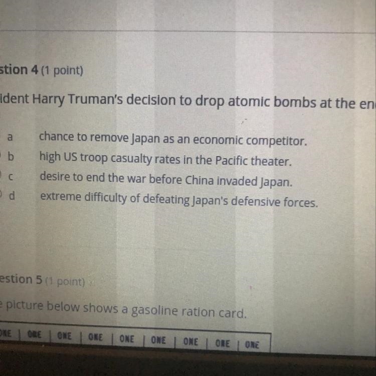 President Harry Truman's decision to drop atomic bombs at the end of World War II-example-1