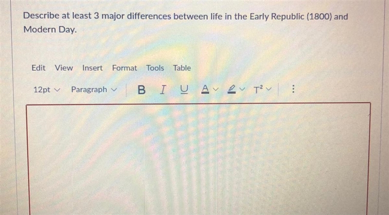 Can someone list the 3 major differences (8th grade social studies)-example-1