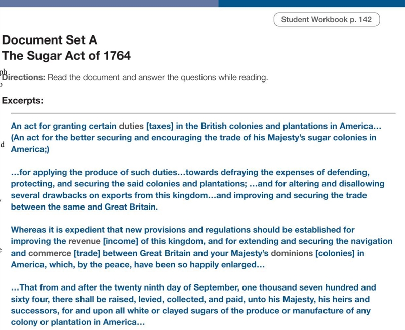 Why would the colonists think that the law was bad for them? (The Sugar Act)-example-1