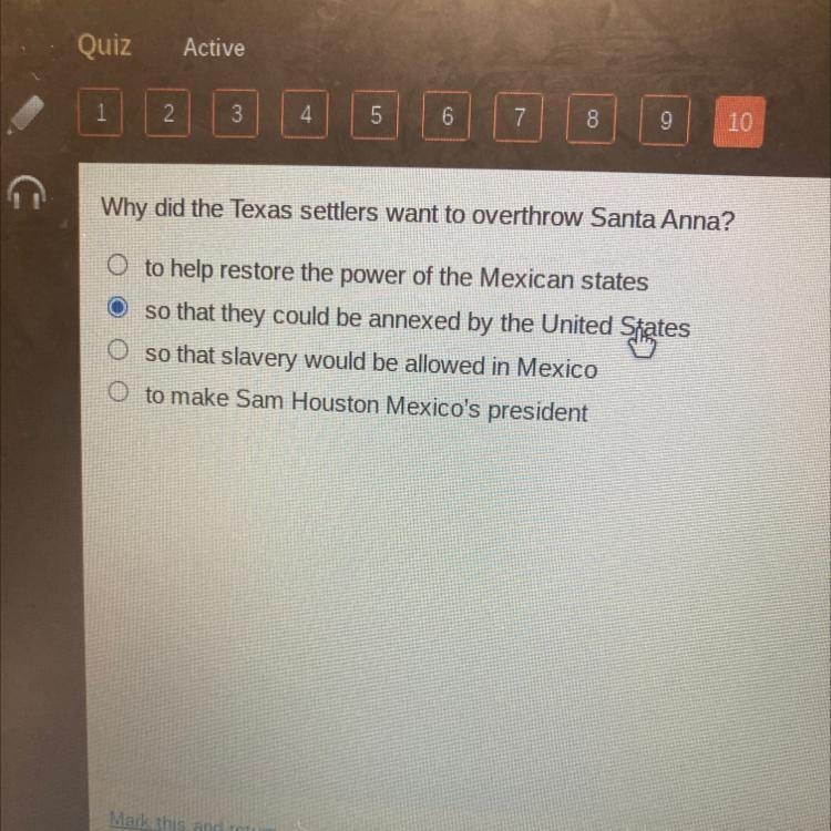 Why did the Texas settlers want to overthrow Santa Anna?-example-1