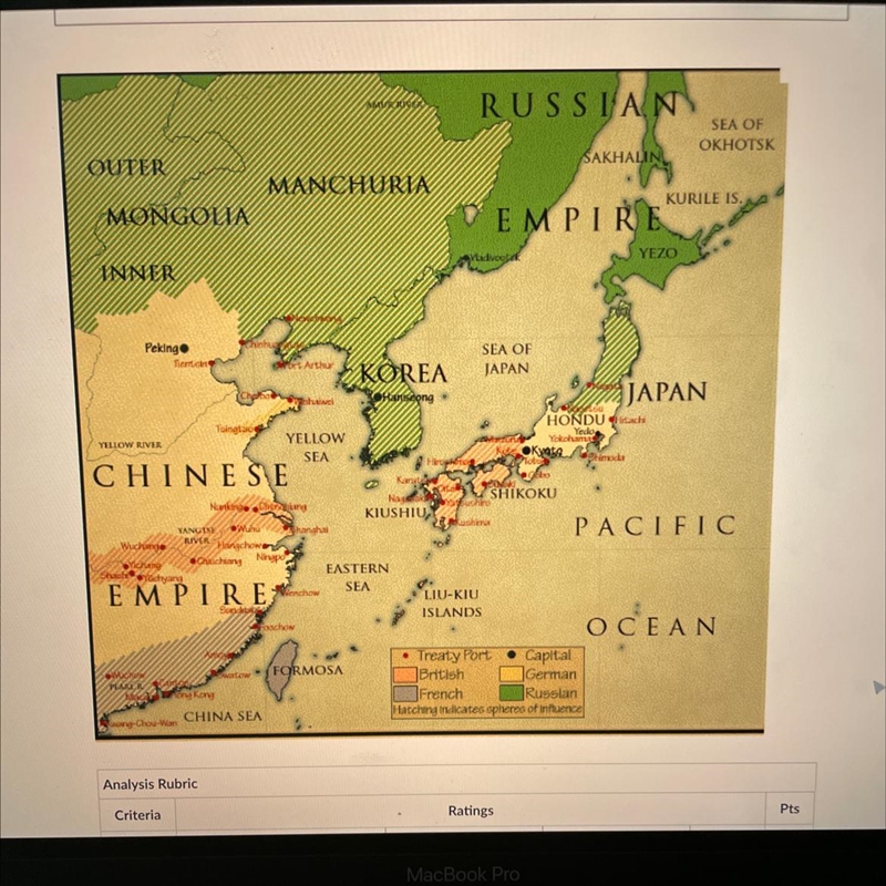 the question is « how does the map depict the change from the Edo japanese historical-example-1