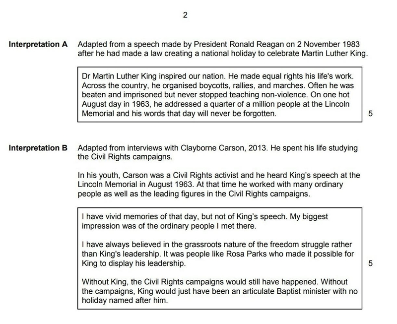 why might the authors of Interpretation A and B have a different interpretation about-example-1