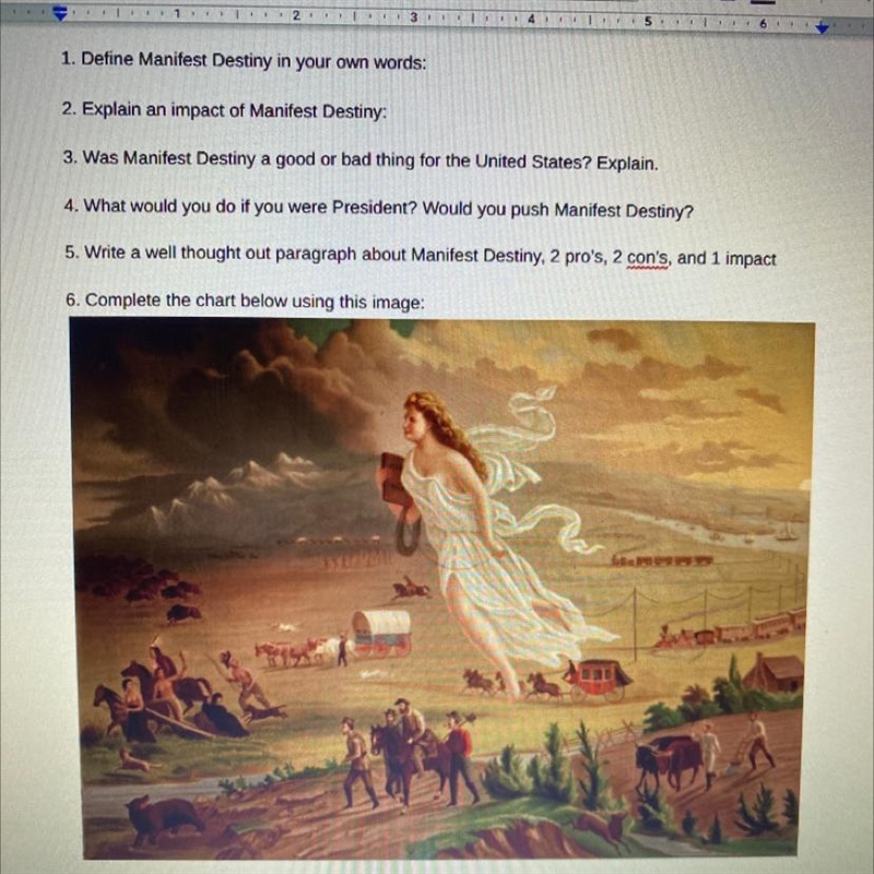 Could someone please help me with these questions about Manifest Destiny I beg-example-1