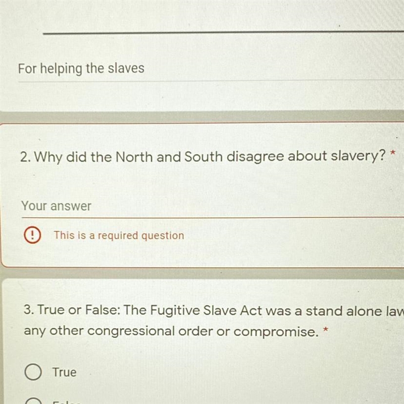 Why did the North and South disagree about slavery?-example-1