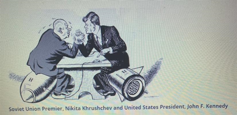 This political cartoon is about which conflict? A. Desegregation B. Korean War C. Vietnam-example-1