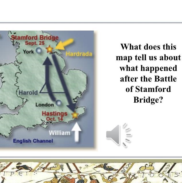 What does that map say about what happened after the battle of stamford bridge? quick-example-1