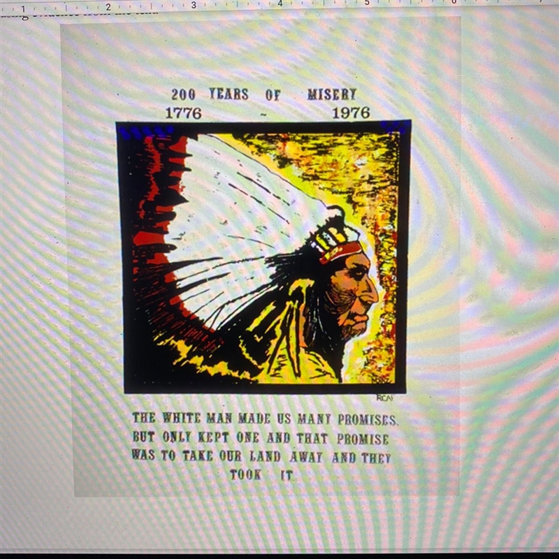 How does this photo relate to the American Indian Movement?-example-1